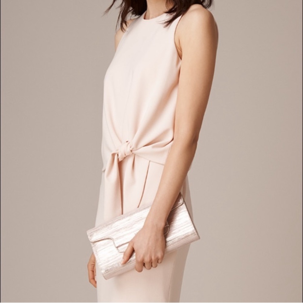 LK Bennet Harrie Putty Nude Pink Sheath Dress 8